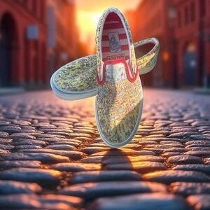 Vans Red Sneakers Bold Style